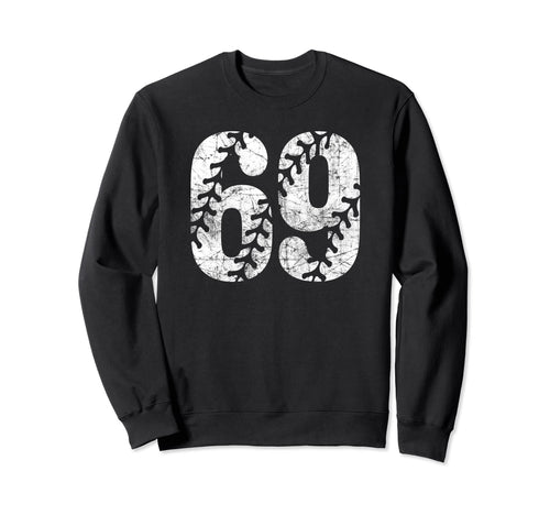 Baseball Softball Mom 69 Number Sweatshirt - Custom Art Print for Adults - T-Shirt, Sweatshirt, Hoodie