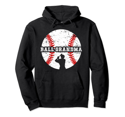 Ball Grandma Heart Baseball Grandma Hoodie - Custom Art Print Unisex - T-Shirt, Sweatshirt, Hoodie