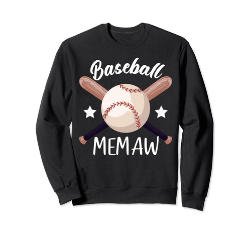 Baseball Memaw Batter Sport Baseball Sweatshirt - Custom Art Print Unisex - T-Shirt, Sweatshirt, Hoodie