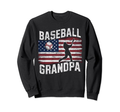 Baseball Grandpa Grandfather Gramps Sweatshirt - Novelty Apparel Unisex - T-Shirt, Sweatshirt, Hoodie