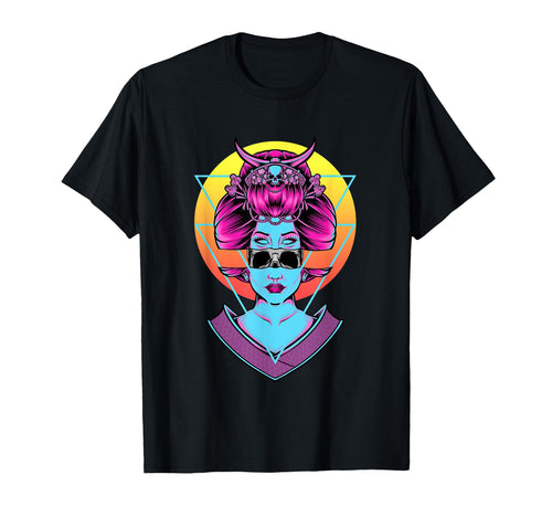 Geisha Goth Devil Demonic Vaporwave T-Shirt - Graphic Print Men Women - T-Shirt, Sweatshirt, Hoodie