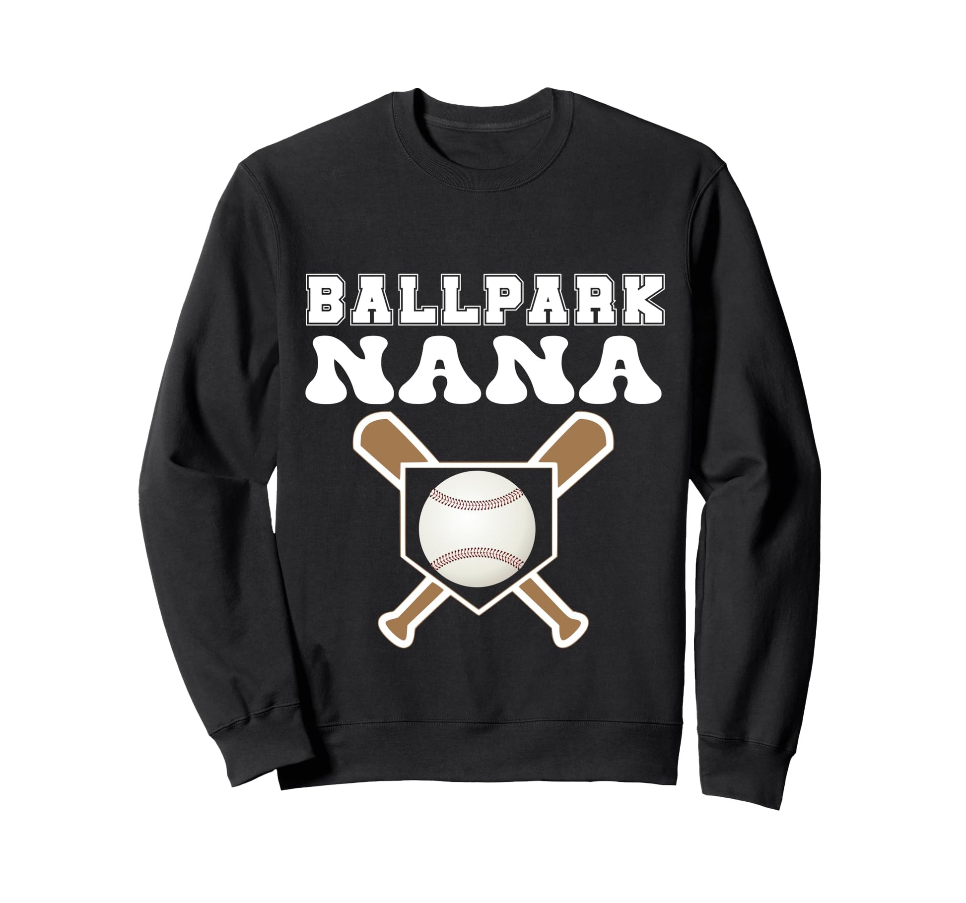 Ballpark Nana Baseball Grandma Sweatshirt - Aesthetic Graphic for Adults - T-Shirt, Sweatshirt, Hoodie