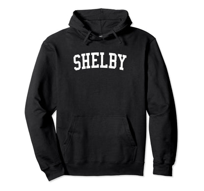 Shelby Oh Distressed White Varsity Hoodie - Unique Graphic Men Women - T-Shirt, Sweatshirt, Hoodie