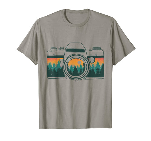 Photographer Camera Trees Nature T-Shirt - Fun Novelty Design for Adults - T-Shirt, Sweatshirt, Hoodie