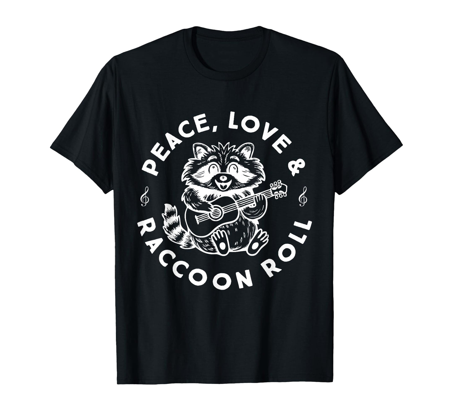 Raccoon Rock And Roll Music Raccoon T-Shirt - Trendy Graphic Unisex - T-Shirt, Sweatshirt, Hoodie