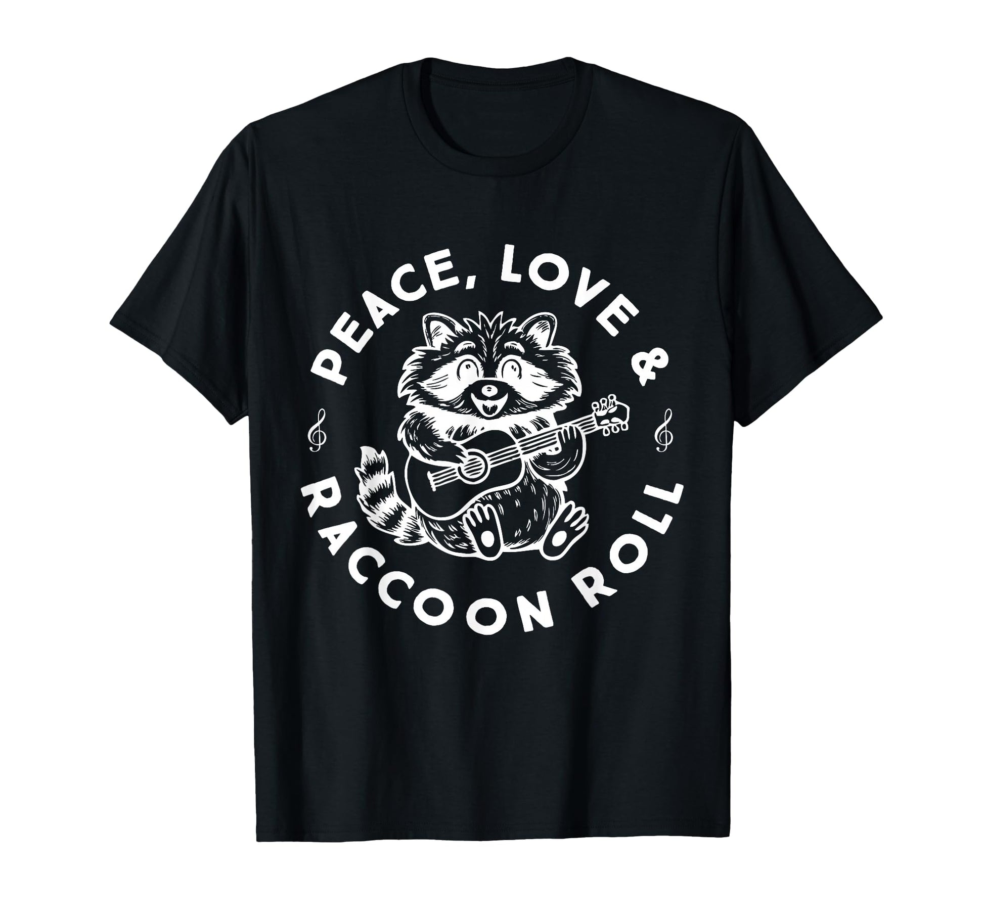 Raccoon Rock And Roll Music Raccoon T-Shirt - Trendy Graphic Unisex - T-Shirt, Sweatshirt, Hoodie