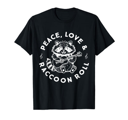 Raccoon Rock And Roll Music Raccoon T-Shirt - Trendy Graphic Unisex - T-Shirt, Sweatshirt, Hoodie