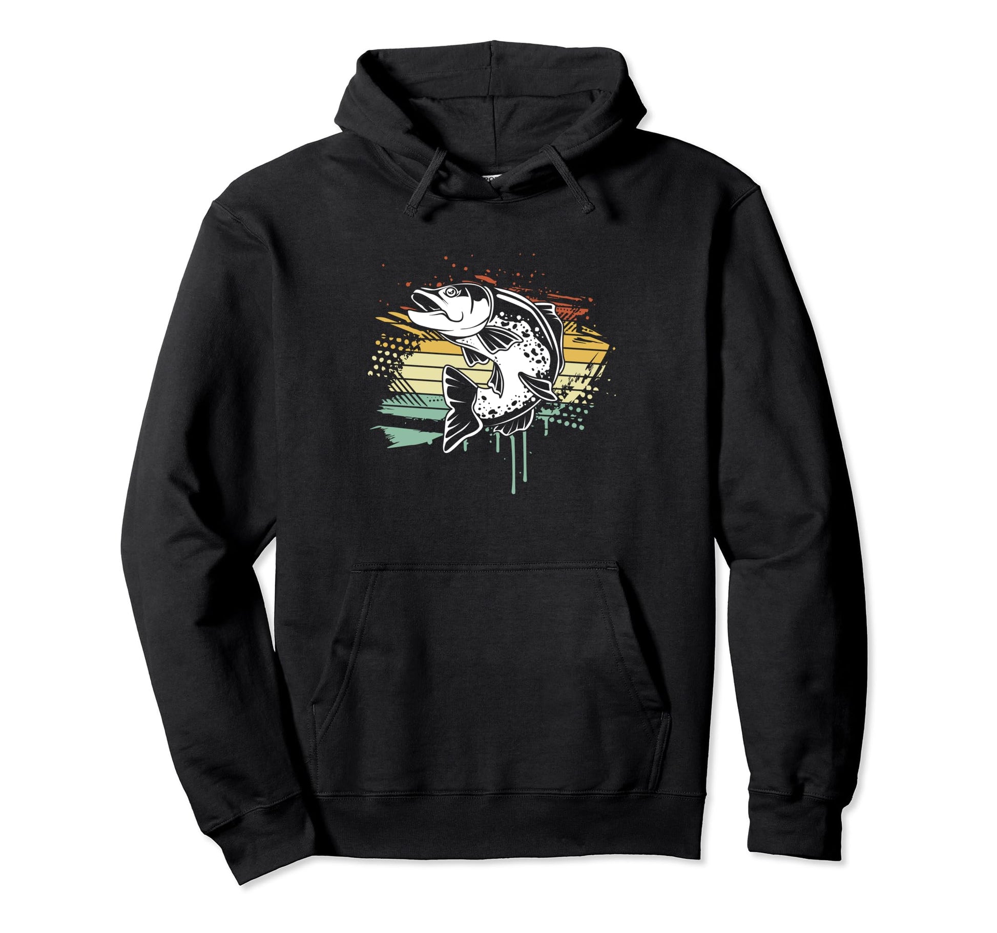 Fish Lover Rainbow Trout Fishing Hoodie - Minimalist Print for Adults - T-Shirt, Sweatshirt, Hoodie
