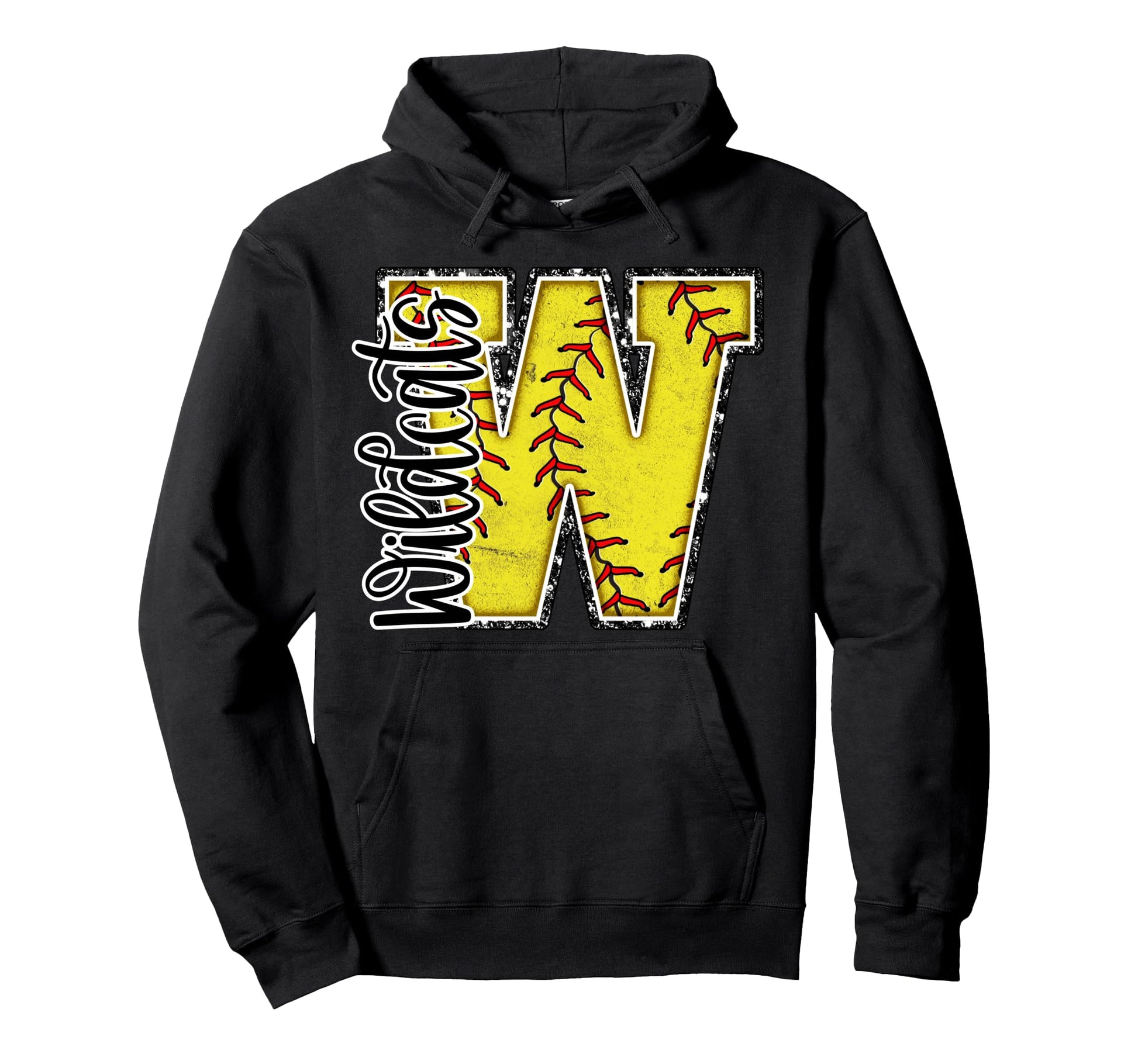 Wildcats Softball Mom Game Day Wildcat Hoodie - Unique Graphic for Adults - T-Shirt, Sweatshirt, Hoodie