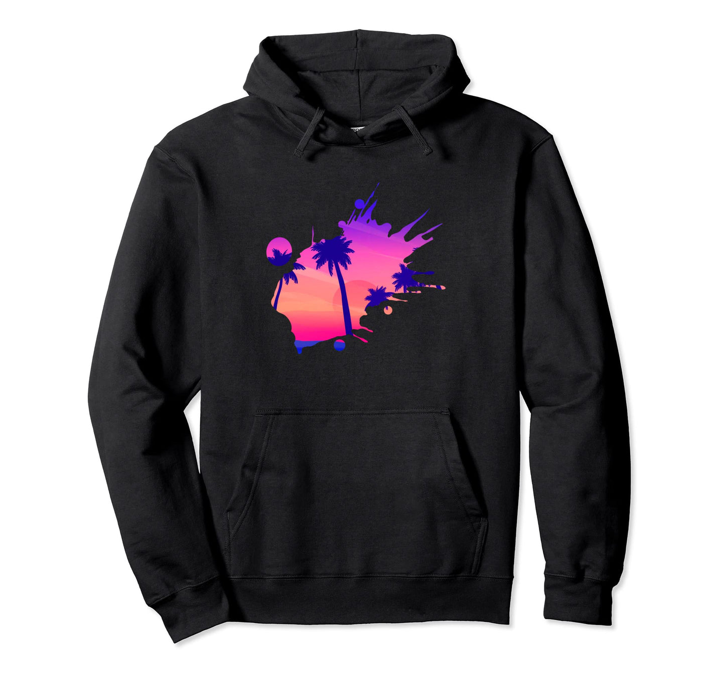 Vaporwave Aesthetic Great Wave Beach Hoodie - Streetwear Style for Adults - T-Shirt, Sweatshirt, Hoodie