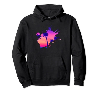 Vaporwave Aesthetic Great Wave Beach Hoodie - Streetwear Style for Adults - T-Shirt, Sweatshirt, Hoodie