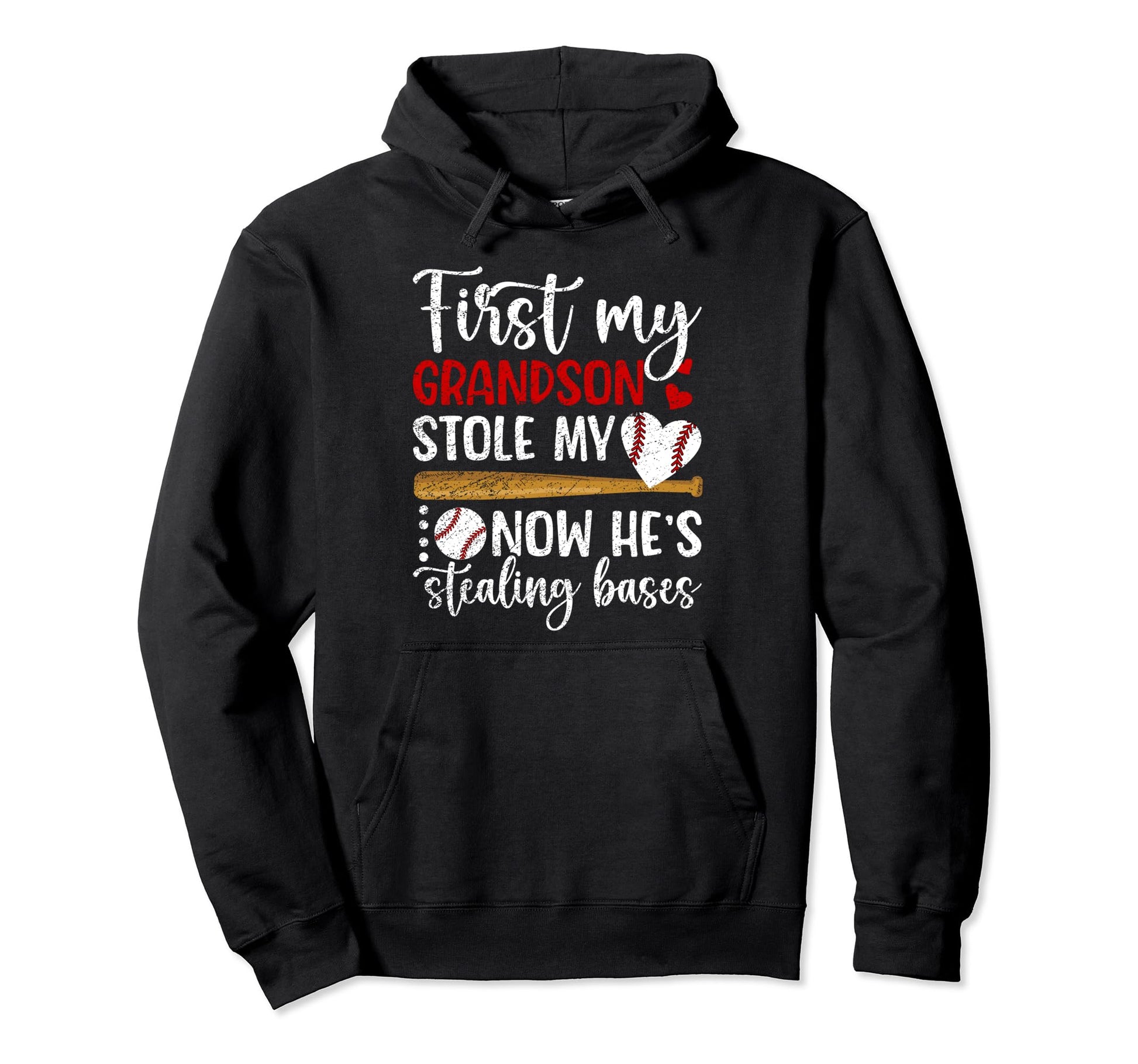 Hes Stealing Bases Baseball Grandma Hoodie - Aesthetic Graphic Unisex - T-Shirt, Sweatshirt, Hoodie