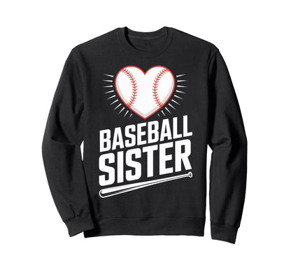 Game Day Baseball Sister Cheers Sweatshirt - Streetwear Style Men Women - T-Shirt, Sweatshirt, Hoodie