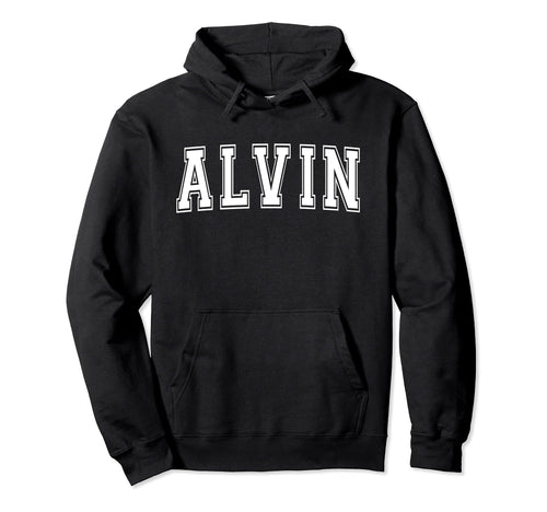 Alvin Tx Texas Usa Sports Varsity Hoodie - Novelty Apparel for Adults - T-Shirt, Sweatshirt, Hoodie