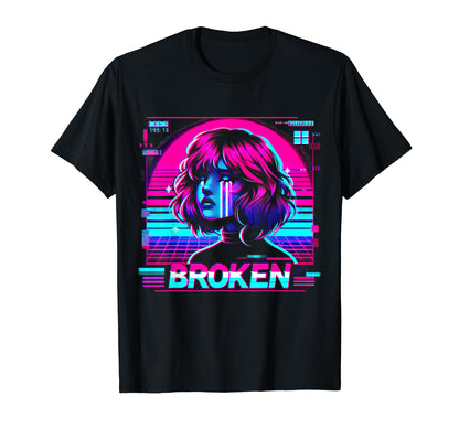 Sad Anime Japanese Vaporwave Aesthetic T-Shirt - Streetwear Style Unisex - T-Shirt, Sweatshirt, Hoodie