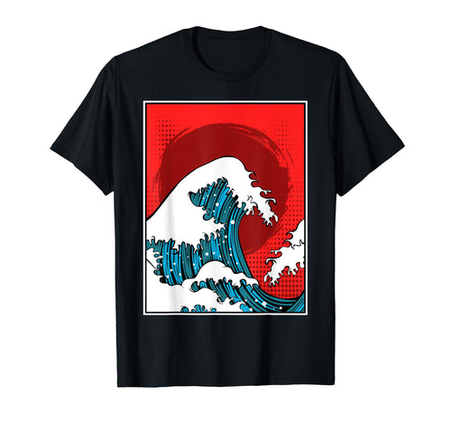 Great Wave Off Kanagawa Japanese T-Shirt - Unique Graphic Men Women - T-Shirt, Sweatshirt, Hoodie