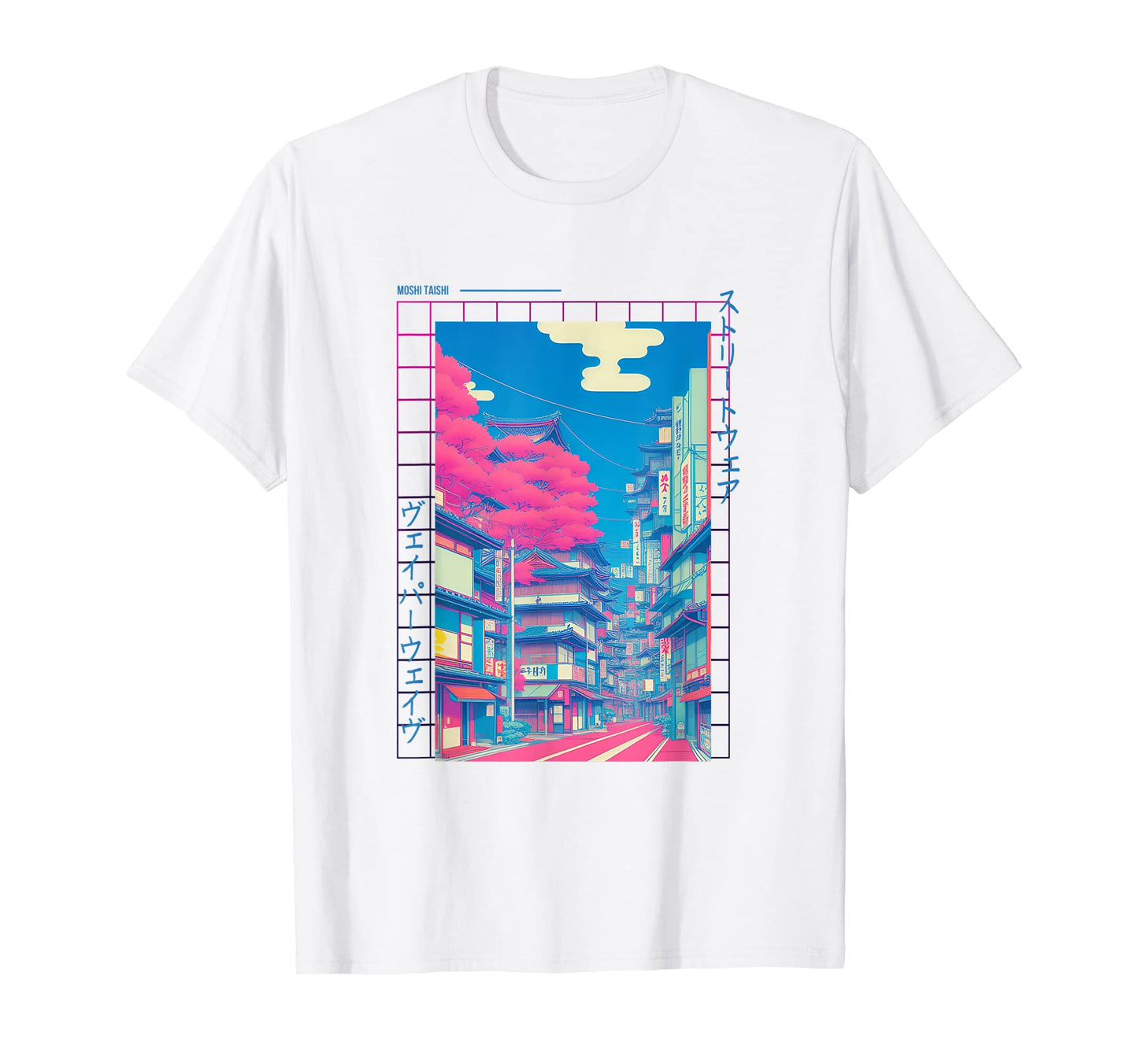 Japanese Streetwear Vaporwave 80S Otaku T-Shirt - Aesthetic Graphic Unisex - T-Shirt, Sweatshirt, Hoodie
