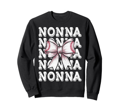 Coquette Baseball Nonna Matching Sweatshirt - Streetwear Style Unisex - T-Shirt, Sweatshirt, Hoodie