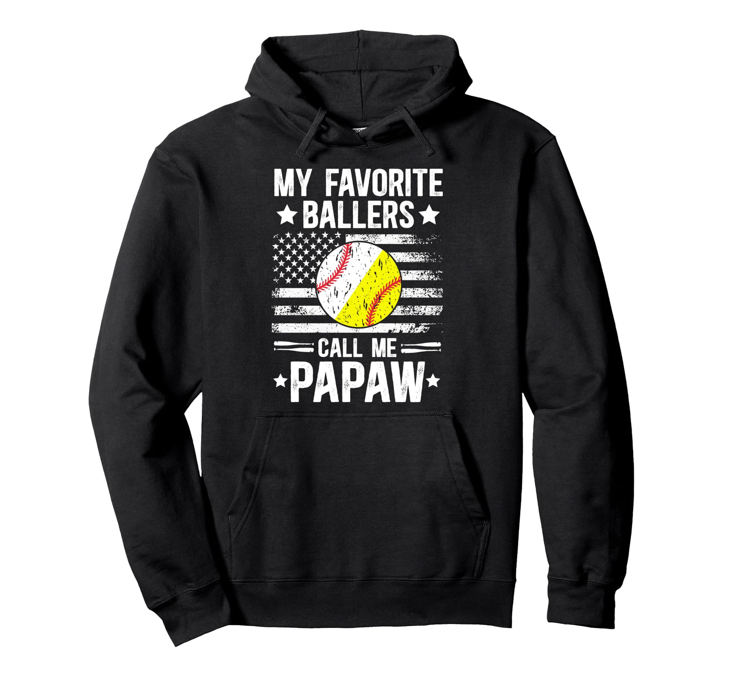 My Favorite Ballers Call Me Baseball Hoodie - Graphic Print for Adults - T-Shirt, Sweatshirt, Hoodie