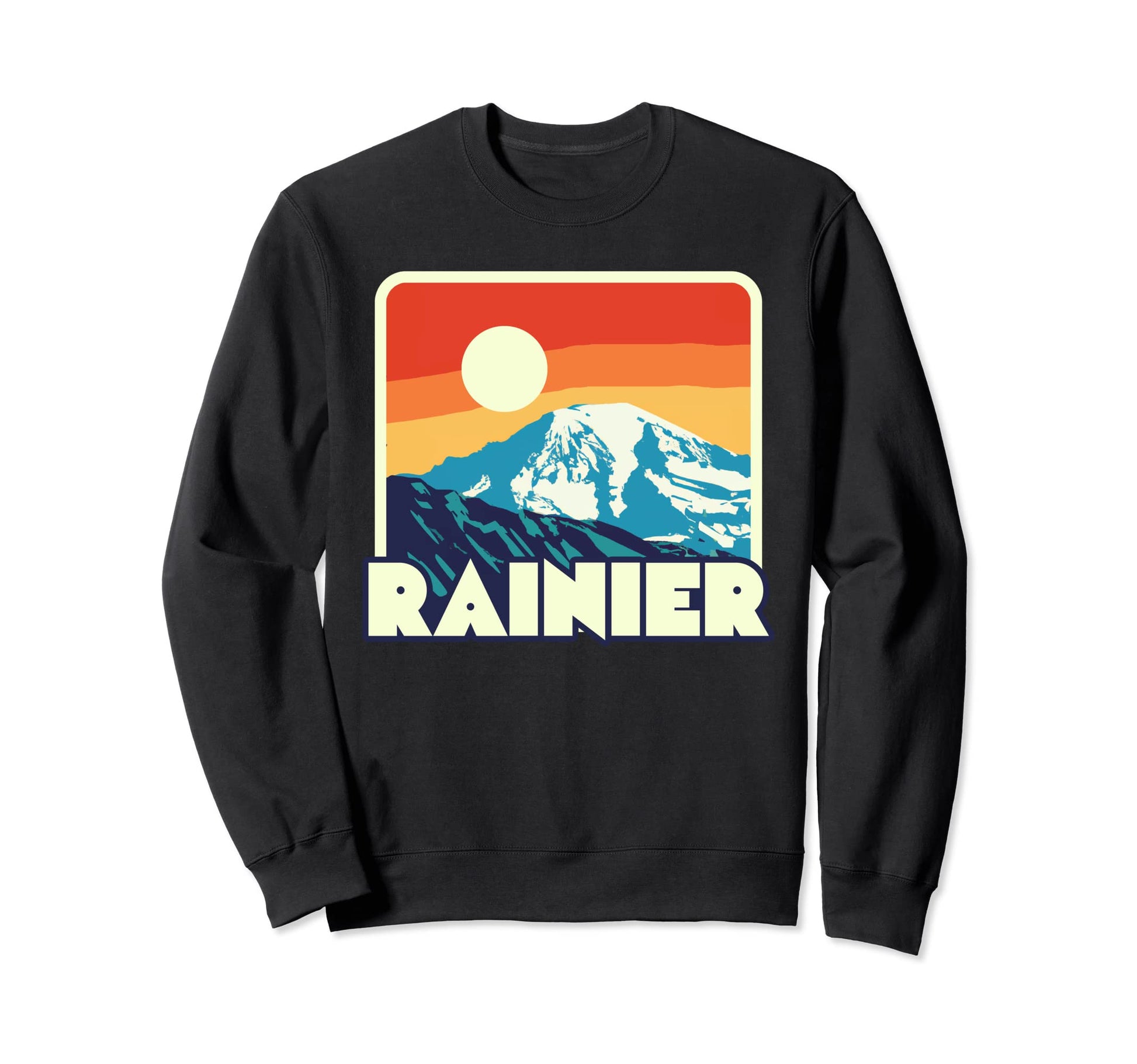 Mount Rainier Wpa National Parks Sweatshirt - Graphic Print Unisex - T-Shirt, Sweatshirt, Hoodie