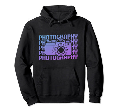 Photography Camera Photographer Hoodie - Minimalist Print Unisex - T-Shirt, Sweatshirt, Hoodie