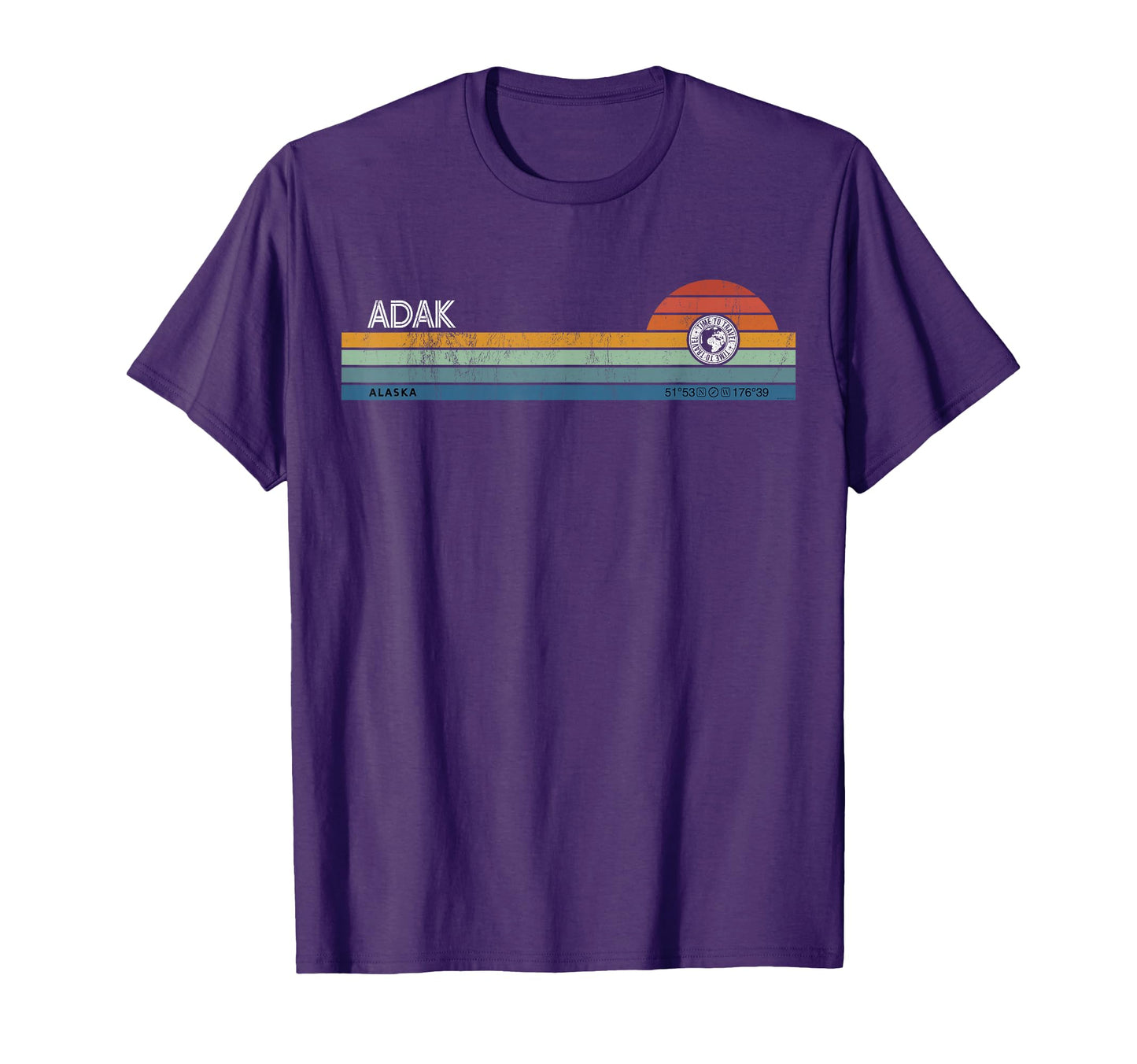 Adak Alaska Usa America Sunset T-Shirt - Casual Everyday Wear Unisex - T-Shirt, Sweatshirt, Hoodie