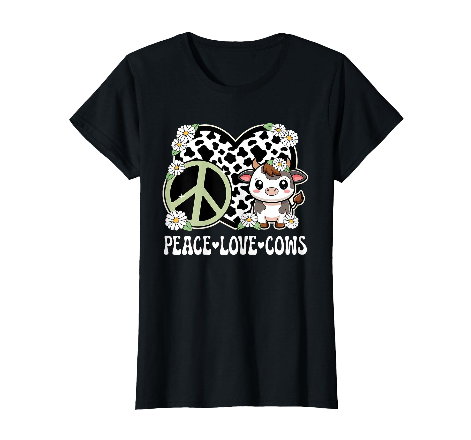 Peace Love Cows Cow Cow Cow Lover Cow T-Shirt - Streetwear Style Men Women - T-Shirt, Sweatshirt, Hoodie
