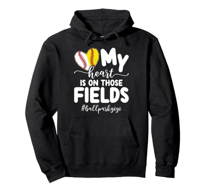 Those Fields Ballpark Gigi Baseball Hoodie - Streetwear Style for Adults - T-Shirt, Sweatshirt, Hoodie