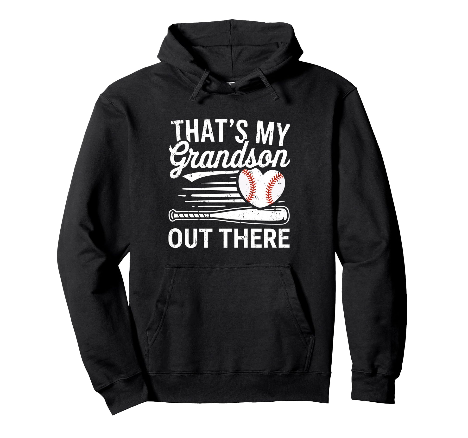 Thats My Grandson Out There Baseball Grandma Hoodie - Trendy Graphic Unisex - T-Shirt, Sweatshirt, Hoodie