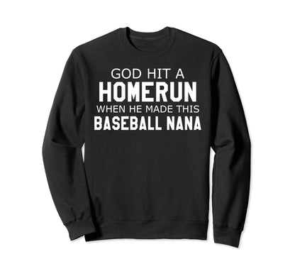 God Hit Homerun When He Made This Sweatshirt - Graphic Print Unisex - T-Shirt, Sweatshirt, Hoodie