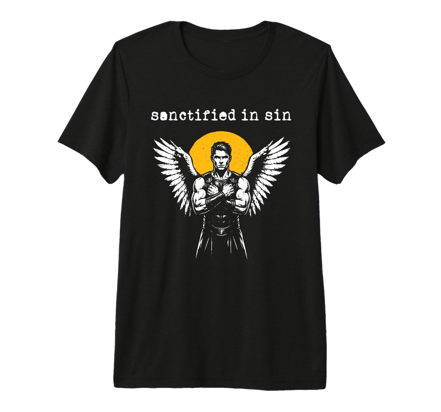 Gothic Angel Fallen Graffiti Grunge T-Shirt - Unique Graphic for Adults - T-Shirt, Sweatshirt, Hoodie