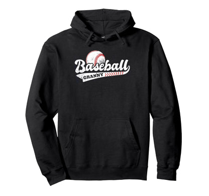 Baseball Granny Sports Grandma Hoodie - Aesthetic Graphic Unisex - T-Shirt, Sweatshirt, Hoodie