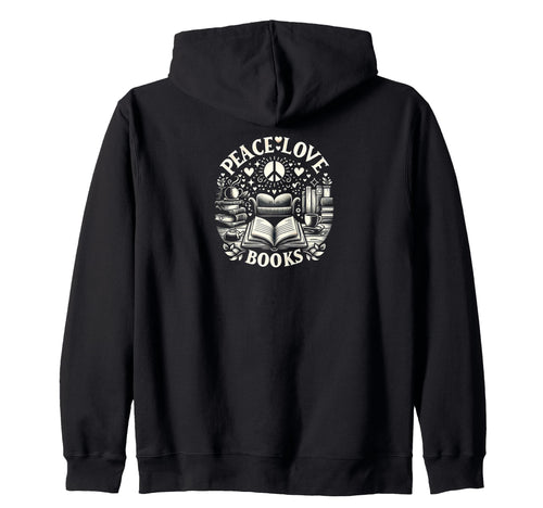 Literary Serenity Advocate Peace Love Sweatshirt - Streetwear Style Unisex - T-Shirt, Sweatshirt, Hoodie