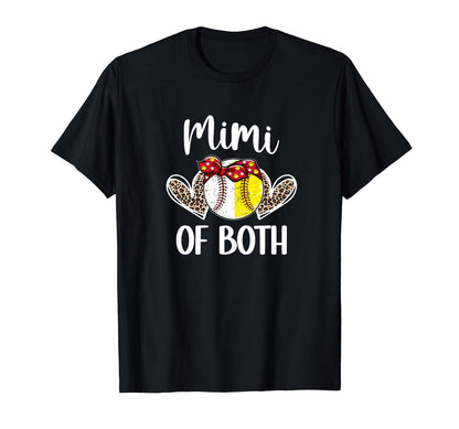 Mimi Both Baseball Softball Mimi T-Shirt - Minimalist Print Men Women - T-Shirt, Sweatshirt, Hoodie