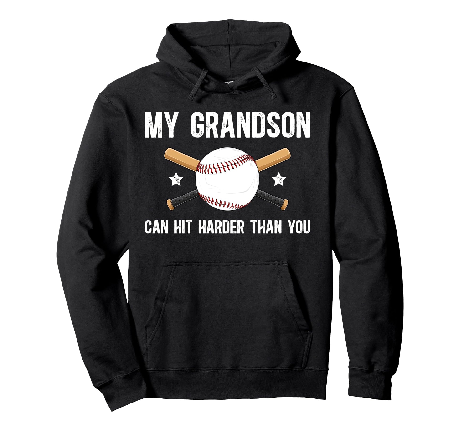 My Grandson Baseball Grandpa Baseball Hoodie - Novelty Apparel Unisex - T-Shirt, Sweatshirt, Hoodie