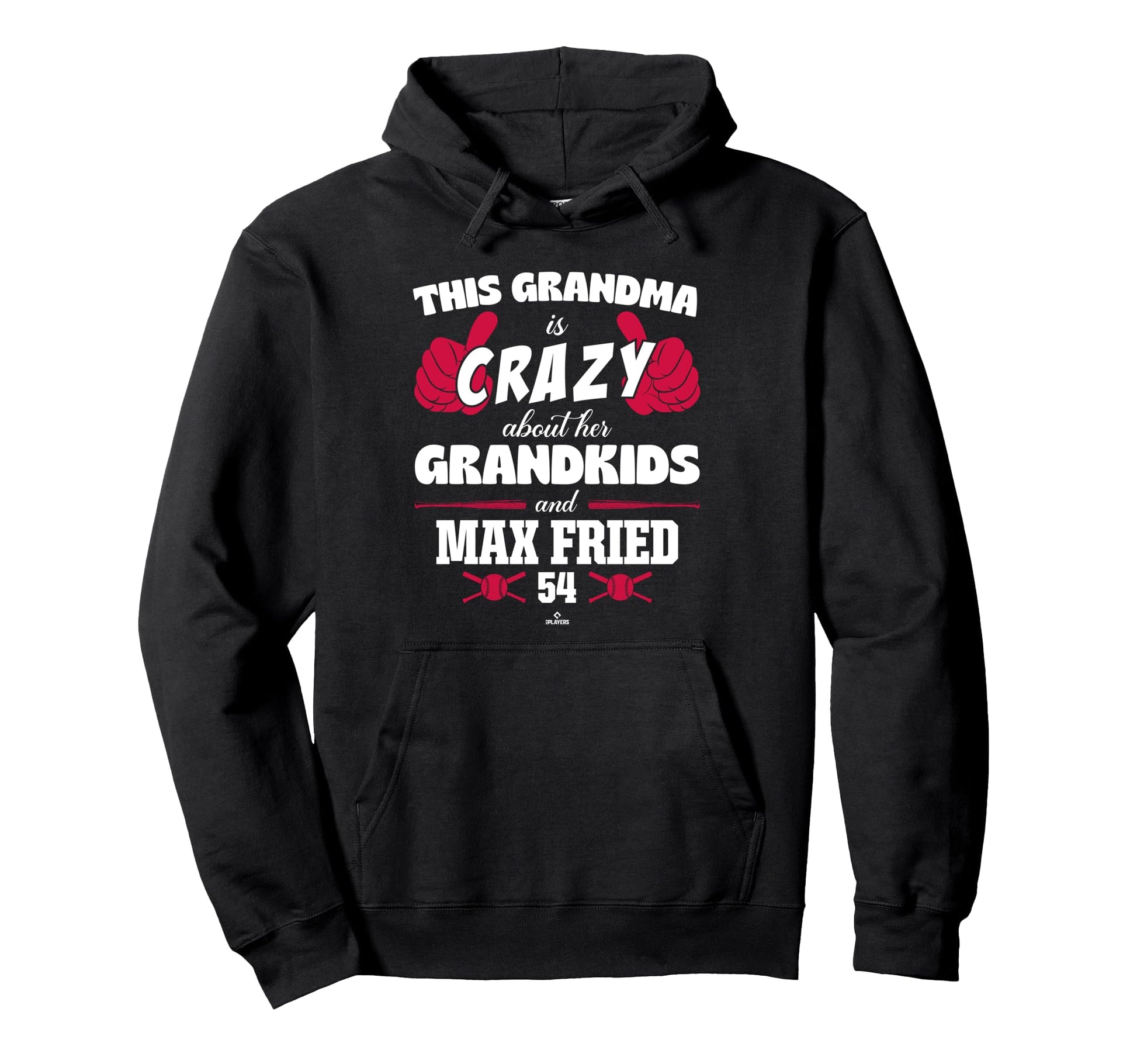 Grandma Crazy Max Fried Atlanta Hoodie - Minimalist Print for Adults - T-Shirt, Sweatshirt, Hoodie