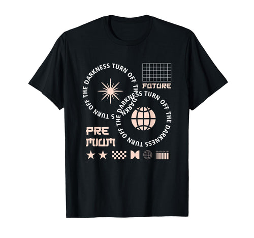 Turn Off Darkness Aesthetic Edgy T-Shirt - Minimalist Print Unisex - T-Shirt, Sweatshirt, Hoodie