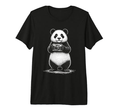 Panda Photographer Camera Photography T-Shirt - Trendy Graphic Men Women - T-Shirt, Sweatshirt, Hoodie
