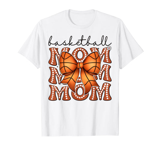 Basketball Mom Coquette Bow Game T-Shirt - Fun Novelty Design Men Women - T-Shirt, Sweatshirt, Hoodie
