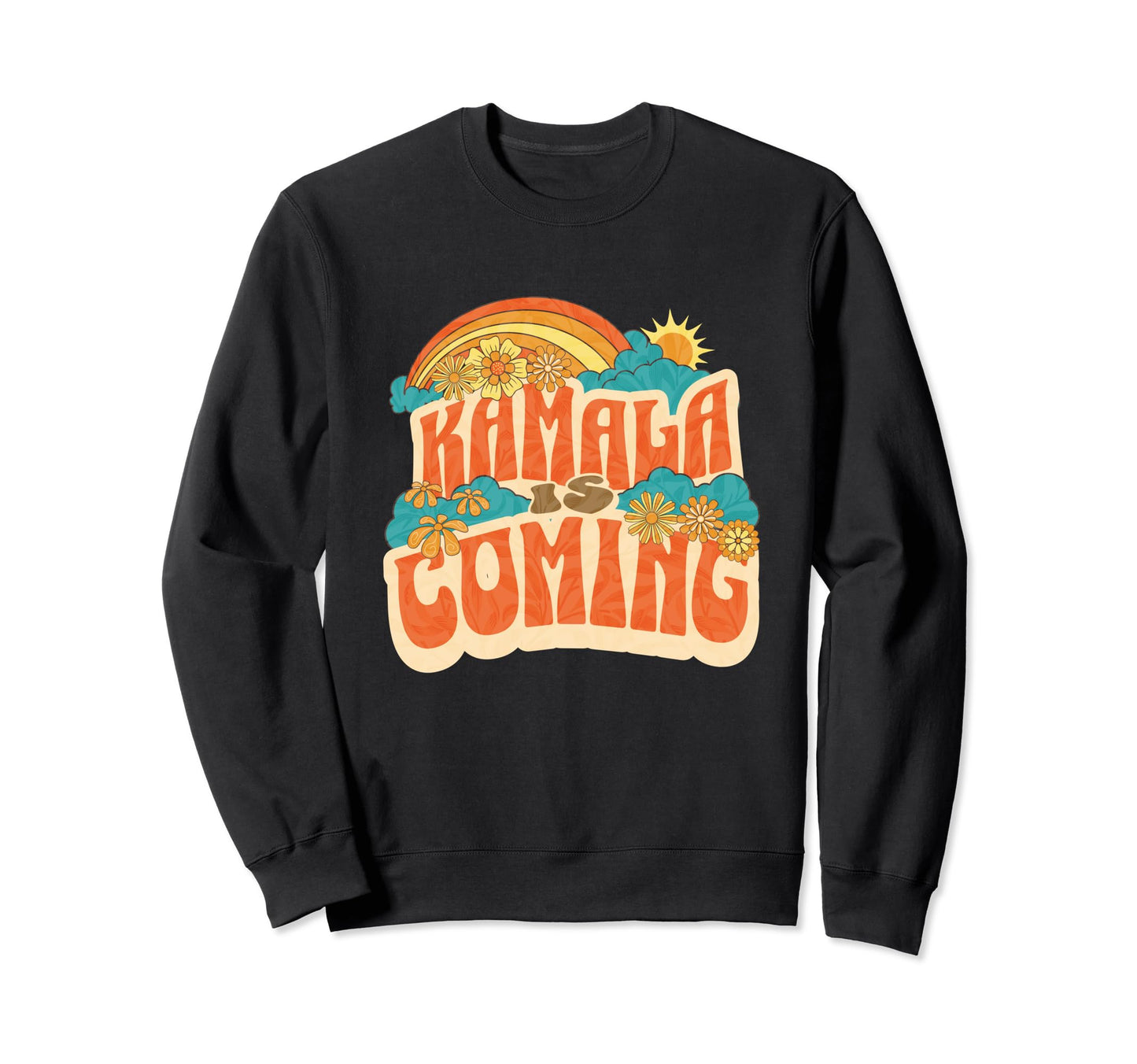 Kamla Harris 2024 Hippy Boho Sweatshirt - Graphic Print Unisex - T-Shirt, Sweatshirt, Hoodie