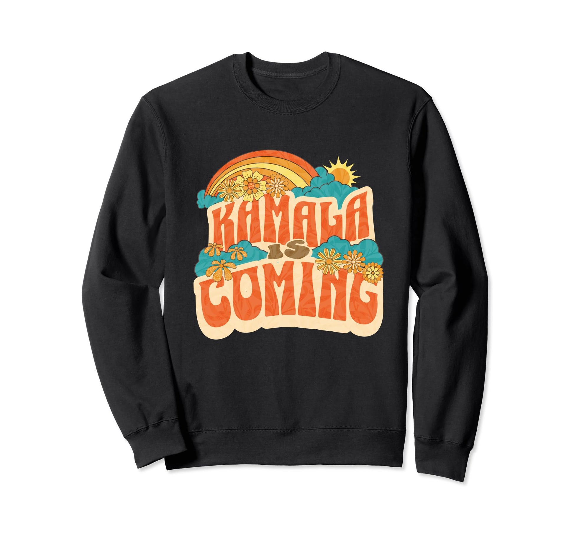 Kamla Harris 2024 Hippy Boho Sweatshirt - Graphic Print Unisex - T-Shirt, Sweatshirt, Hoodie
