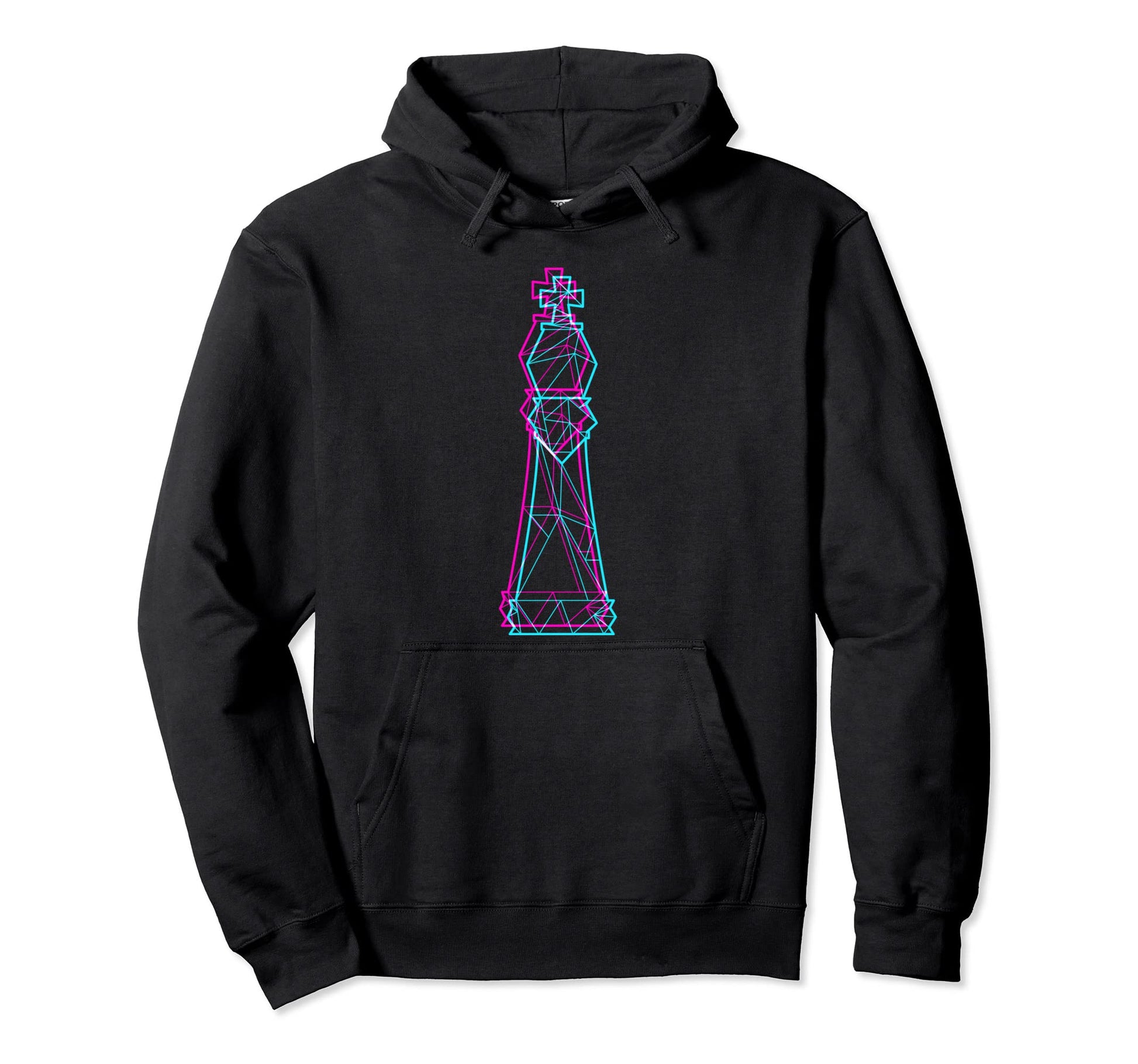 Polygon Chess Soft Electronic Hoodie - Custom Art Print for Adults - T-Shirt, Sweatshirt, Hoodie