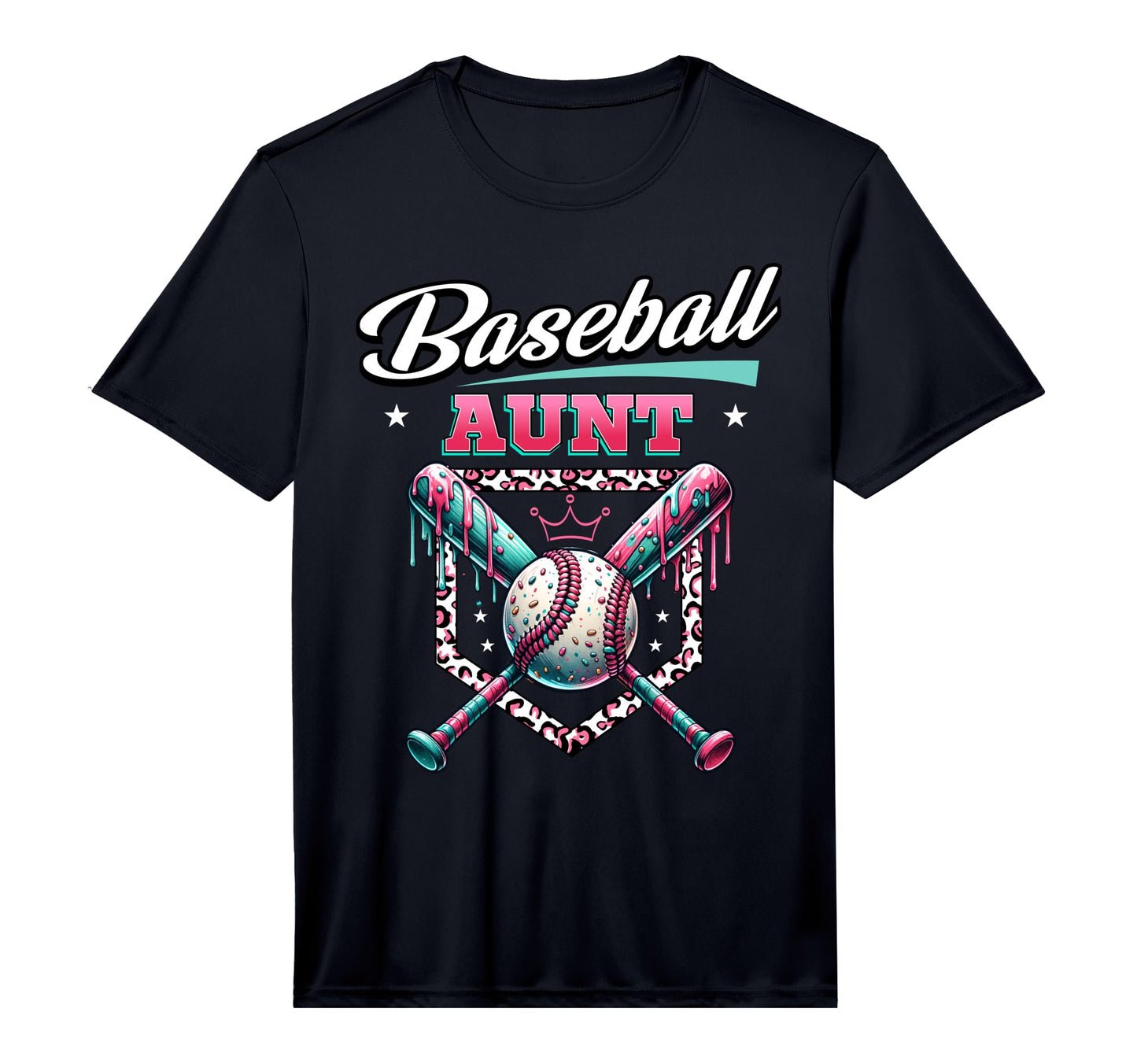 Mens Baseball Aunt Dripping Baseball T-Shirt - Novelty Apparel Men Women - T-Shirt, Sweatshirt, Hoodie