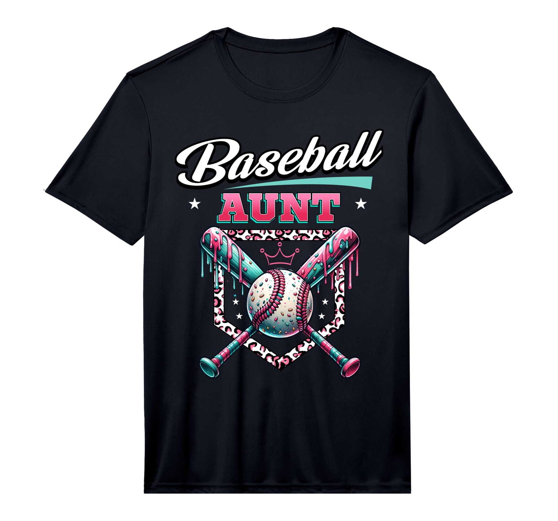 Mens Baseball Aunt Dripping Baseball T-Shirt - Novelty Apparel Men Women - T-Shirt, Sweatshirt, Hoodie