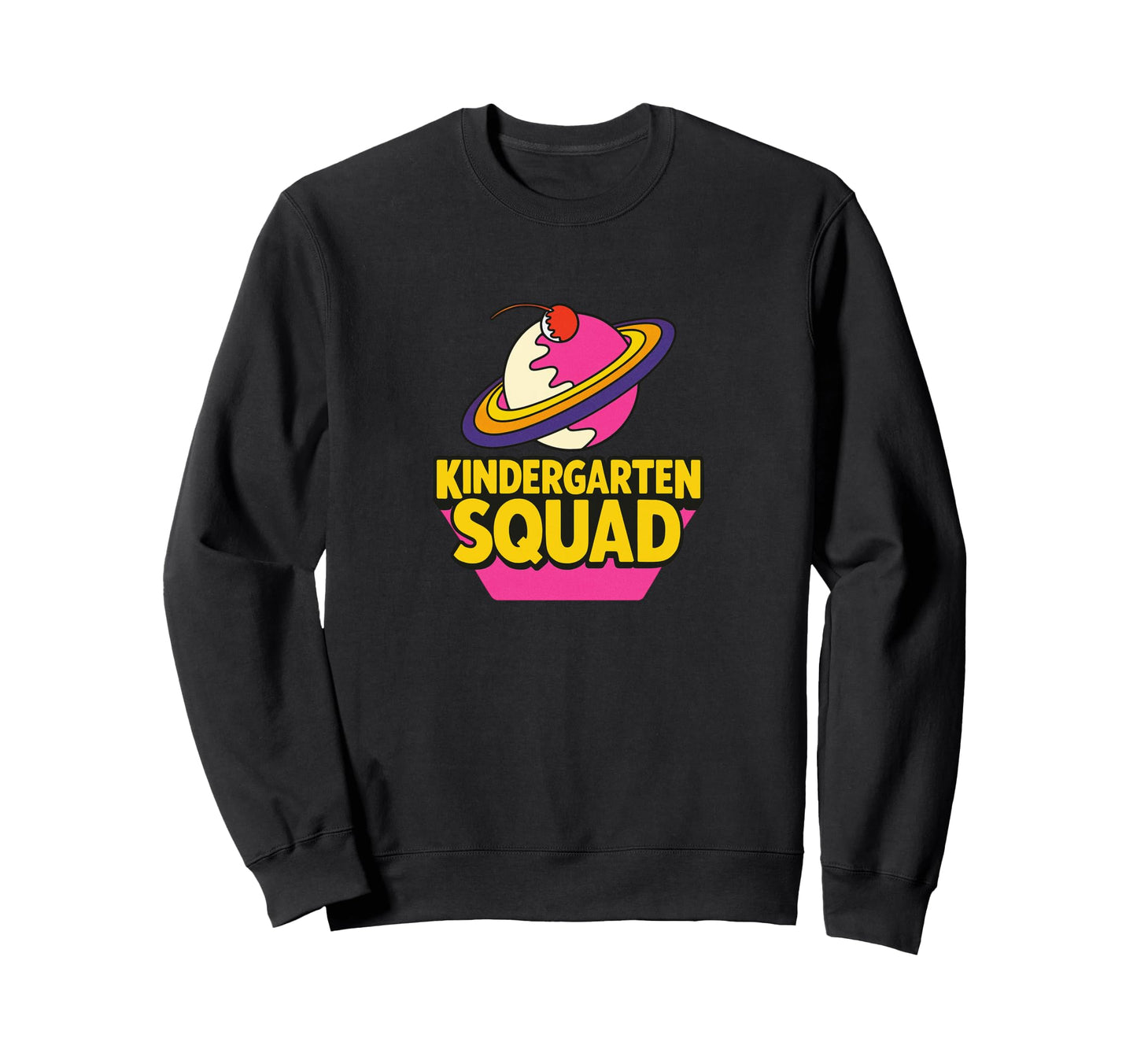 Kindergarten Squad Rainbow Team Back Sweatshirt - Novelty Apparel Unisex - T-Shirt, Sweatshirt, Hoodie