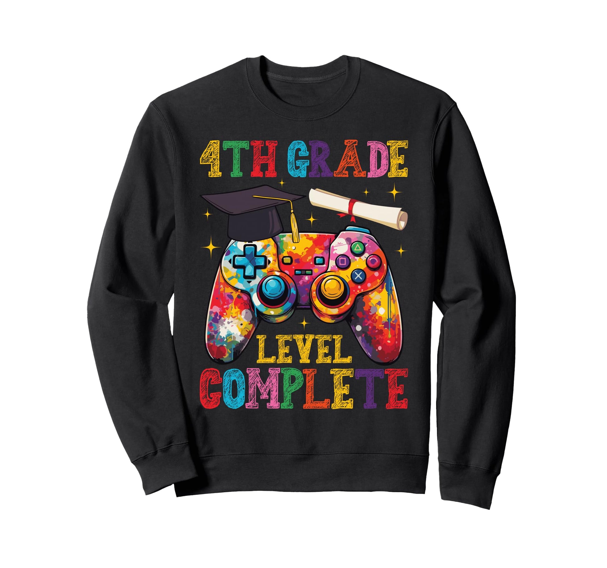 4Th Grade Level Complete Sweatshirt - Minimalist Print Men Women - T-Shirt, Sweatshirt, Hoodie