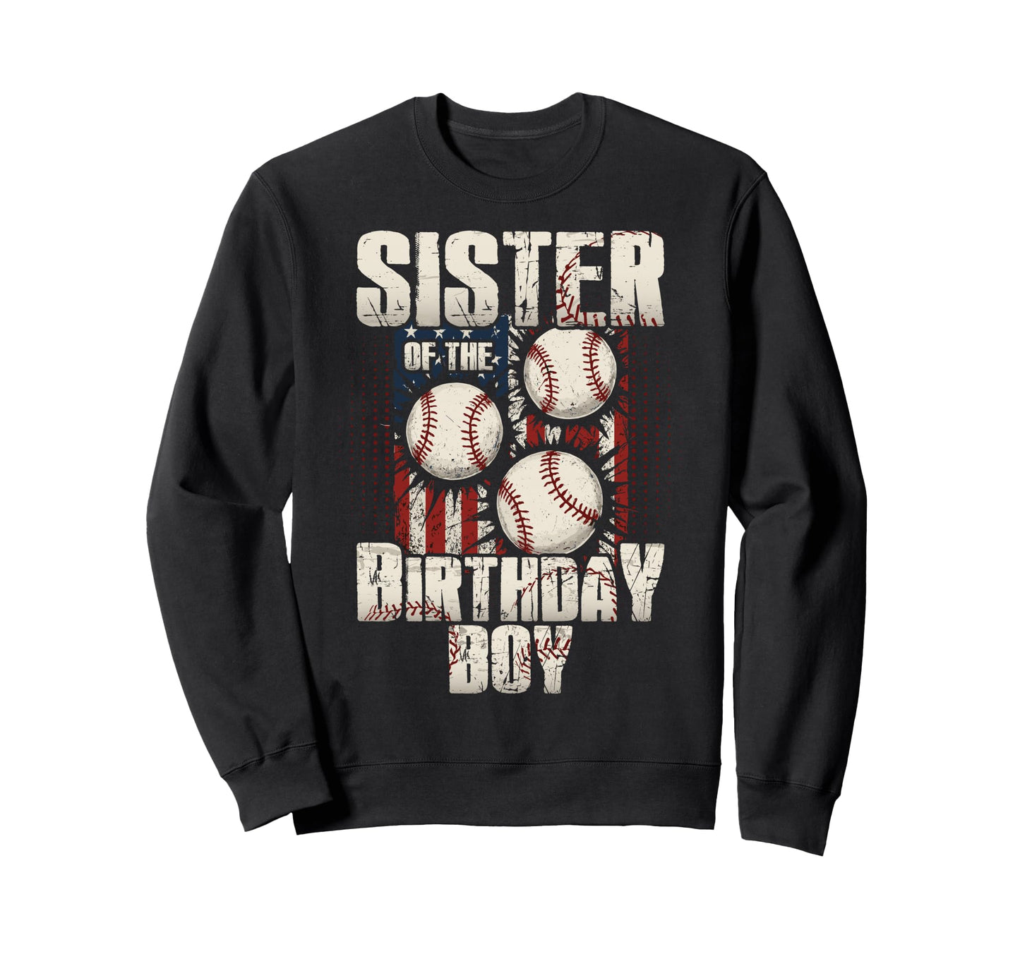 Sister Birthday Matching Baseball Sweatshirt - Aesthetic Graphic Unisex - T-Shirt, Sweatshirt, Hoodie