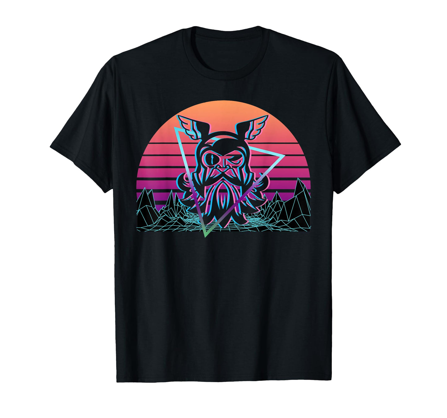 Odin Celtic Norse Mythology Vaporwave T-Shirt - Unique Graphic for Adults - T-Shirt, Sweatshirt, Hoodie