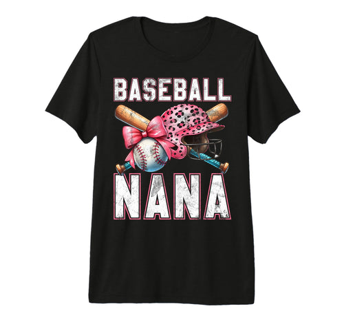 Baseball Nana Baseball Player Grandma T-Shirt - Aesthetic Graphic Unisex - T-Shirt, Sweatshirt, Hoodie