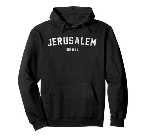 Varsity Jerusalem Israel Hoodie - Graphic Print for Adults - T-Shirt, Sweatshirt, Hoodie